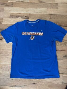 Nike Royal Blue Durham Bulls “Lollygaggers" Graphic Tee
